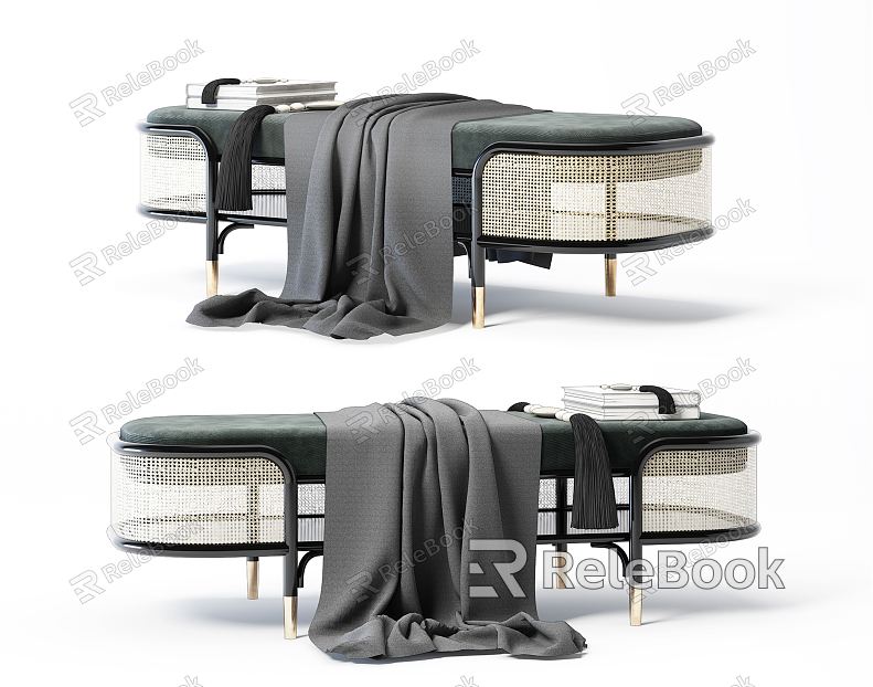 Modern Bed End Stool Bed End Step model