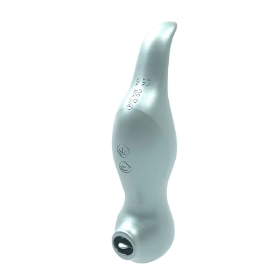 Sleek Silver Curved Device With Ergonomic Handle And Number Symbols Modern Design 3d model