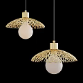 Modern Pendant Lights With Geometric Shapes Glass Balls And Metal Frames For Interior Design