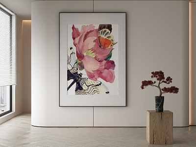 modern decorative painting 3d model