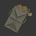 Modern Military Tent Shelter With Cargo Trucks And Wooden Crates