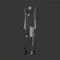 Modern Black And Silver Architectural Models With Varying Height Rectangular Structures And Geometric Lines