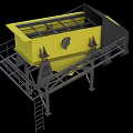 Vibrating screen leakage system vibrator filter 3d model