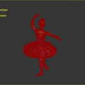 Young Female Ballet Dancer Wearing Purple Tutu With Tiara Performing Dance Pose