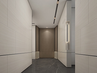 Elevator hall 3d model