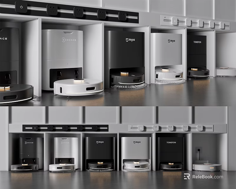 Smart Machines Showcase With Various Colors Modern Designs And Practical Functions 3d model 