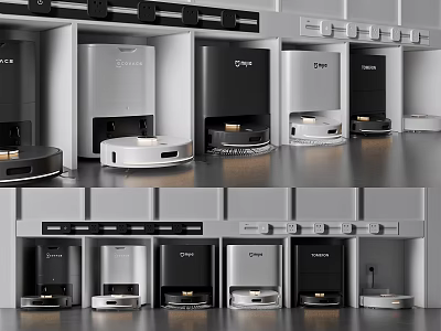 Smart Machines Showcase With Various Colors Modern Designs And Practical Functions 3d model