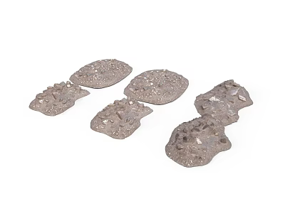 Unique Animal Inspired Silver Metal Decorative Pieces With Intricate Hollow Patterns 3d model