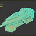 Futuristic Yellow Sci Fi Weapon Model Featuring Detailed Sleek Design And Emblems