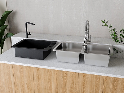 Modern sink 3d model