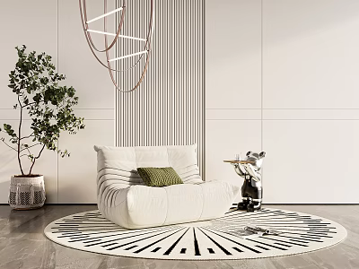 Modern Lazy Sofa 3d model