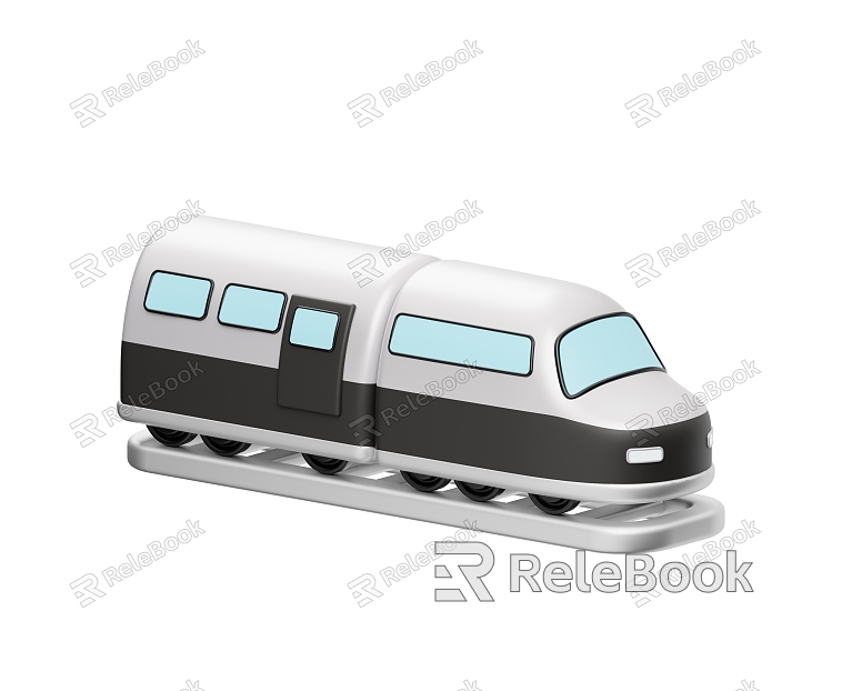 High-speed train toy train cartoon train model