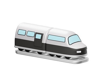 High-speed train toy train cartoon train model