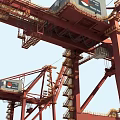 Industrial Port Cranes For Heavy Duty Cargo Loading And Unloading Operations 3d model