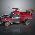 Self-made armed car modified car modified car chariot doomsday car self-made car self-made car modified car 3d model