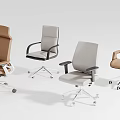 Modern Office Chairs With Various Styles Brown And Gray Swivel Wheels Design