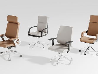 Modern office chair office chair combination 3d model