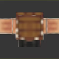 Barbarian Warrior Character In Pixel Art Style With Helmet Fur Armor And