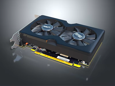 MSI High Performance Graphics Card With Dual Cooling Fans And PCIe Interface Design 3d model