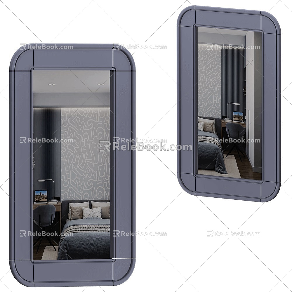 romirror Nordic Elliptical Mirror 18 3d model