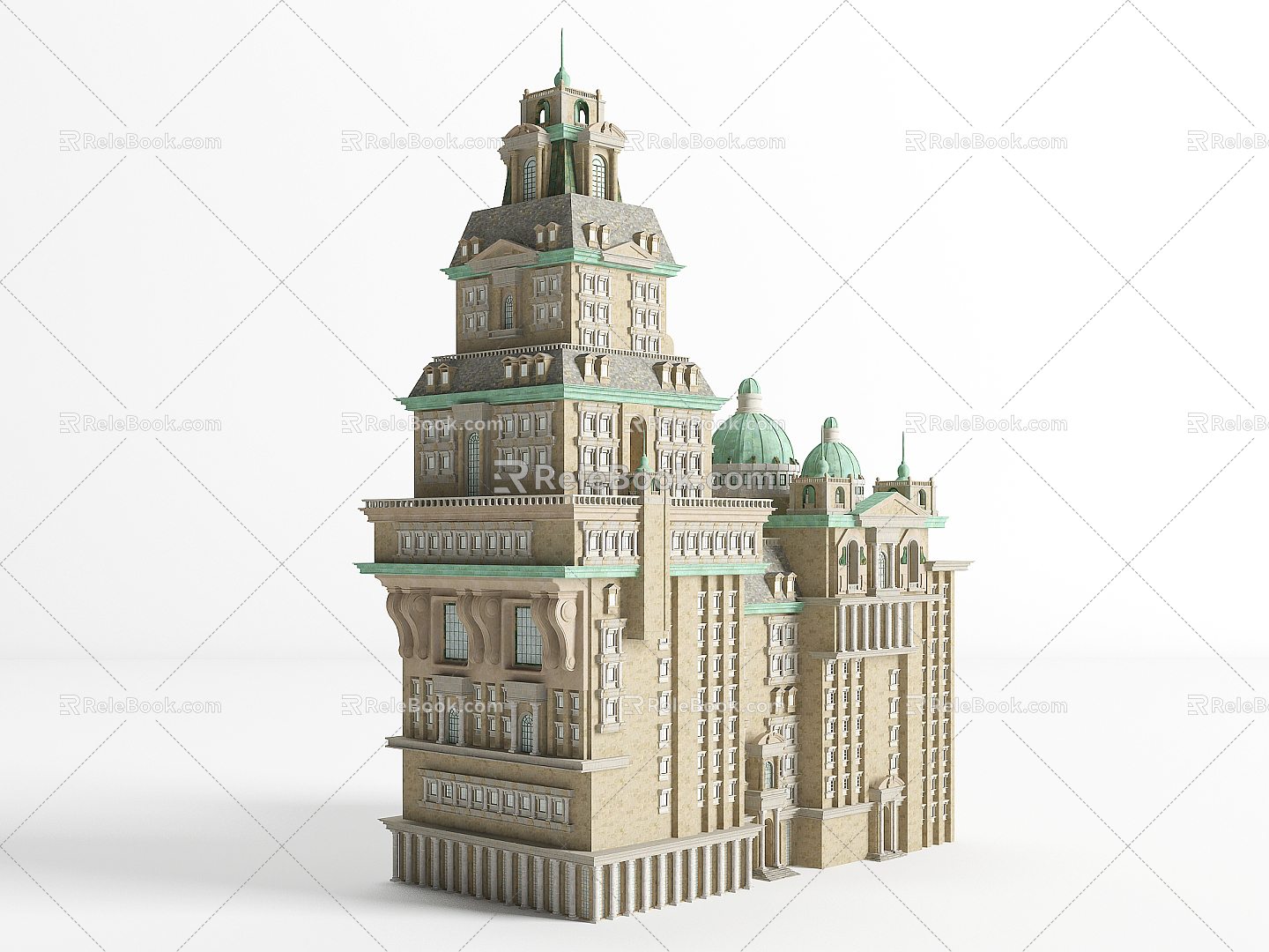 European Castle Classical Castle 3d model