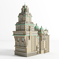 European Castle Classical Castle 3d model