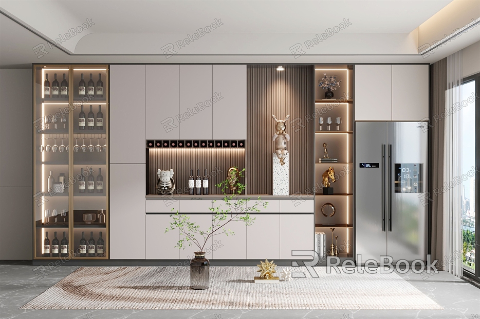 Modern Wine Cabinet model