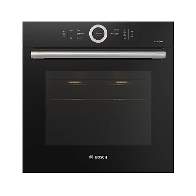 Bosch Built In Black Oven With Control Panel And Heating Elements 3d model