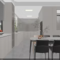 Modern Bright Minimalist Living And Dining Room With Warm Neutral Tone Comfortable Home Interior Decoration