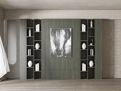 New Chinese Decorative Cabinet 3d model