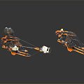 Modern mechanical crossbow shift bow 3d model