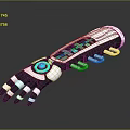 Advanced Robotic Hand Featuring Blue Circular Interface Digital Display And Mechanical Joints