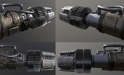 Modern Jet Engine Industrial Equipment Engine Equipment Industrial Equipment Engine Jet Engine Equipment Engine Components 3d model