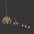 Elegant Lighting Fixture Combinations Including Candle Arm Chandeliers Multi Bulb Pendants And Curved Hanging Lamps