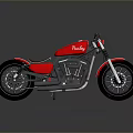 Naken Red Motorcycle Featuring White Accents Black Wheels And Chrome Exhaust Pipes