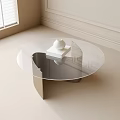 Modern round coffee table 3d model