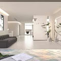 Sleek Minimalist Modern Beauty Hair Salon Interior Design With Spacious Styling Stations And Bright Lighting