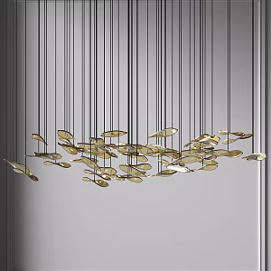 Art Chandelier Guest Restaurant Chandelier Sales Office Chandelier Hotel Chandelier Lobby Chandelier Glass Chandelier 3d model