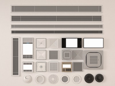 Air conditioning outlet 3d model