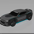 Sleek Silver Gray Sports Car With CENDEZ Logo And Blue Accent Stripes