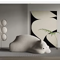 Modern Lazy Sofa Polar Bear Lazy Sofa 3d model