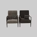 Modern Fabric Upholstered Leisure Chair With Solid Wood Frame Decorative Pillow And Throw Blanket