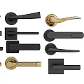 Stylish Modern Door Handles With Various Designs Black Brass And Different Styles