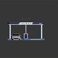 MINVI Electric Vehicle Charging Station with Silver Car Connected to Charging Port