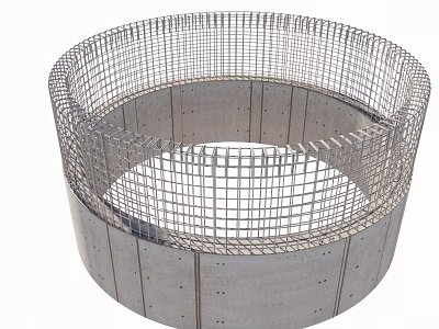 reinforced concrete ring 3d model
