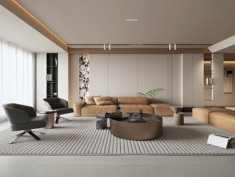 modern living room home living room 3d model