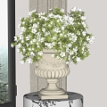 European-style vase floral ceramic vase 3d model