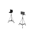 Public Facilities Tripod Stands With Wheels And Tablet Devices For Public Use 3d model