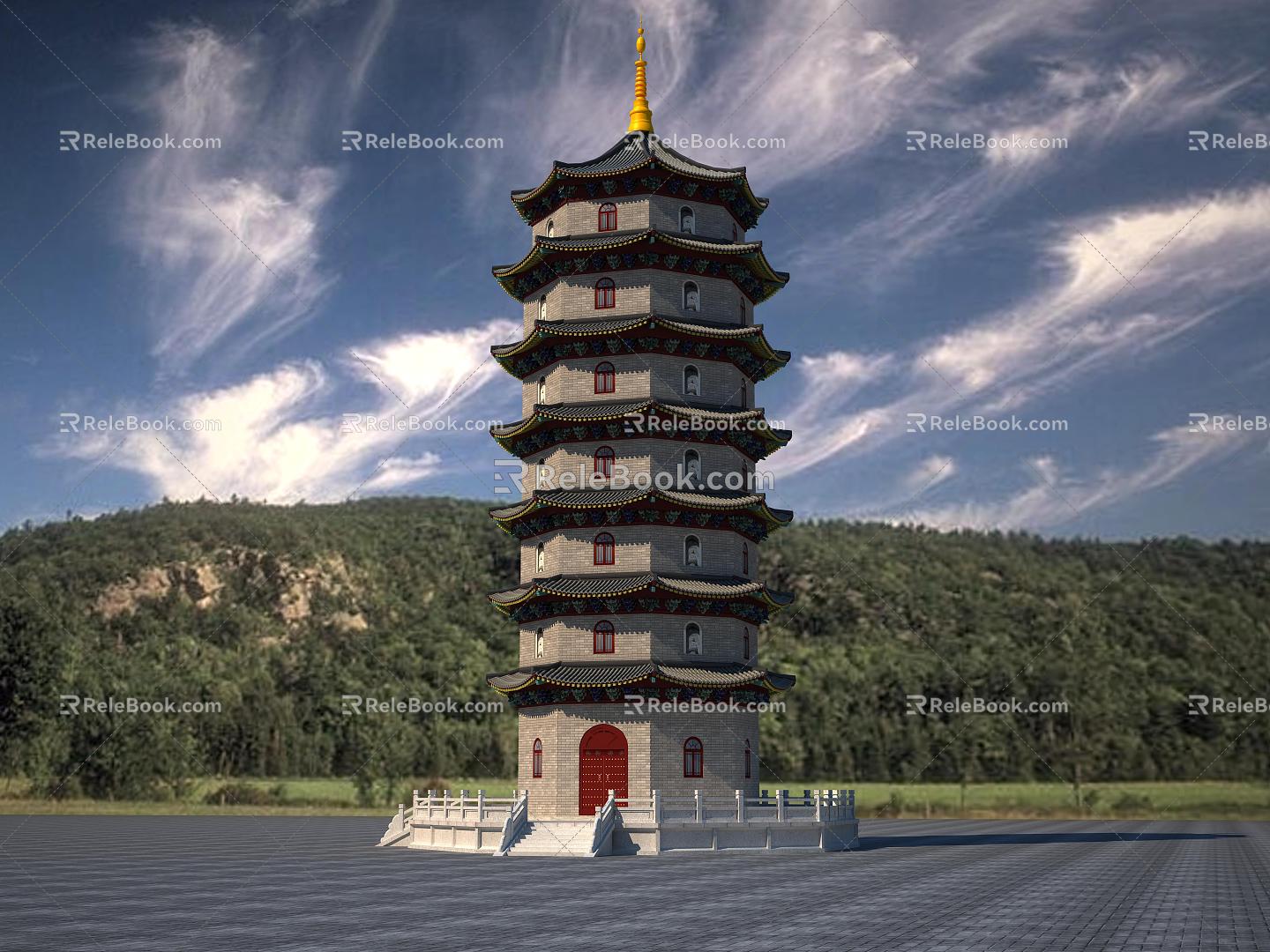 Chinese Tower 3d model