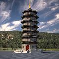 Chinese Tower 3d model